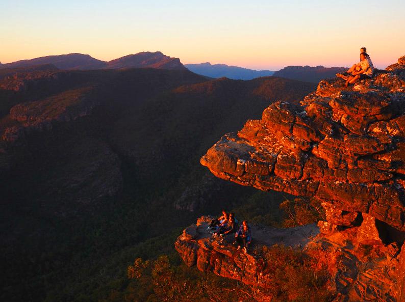 Witness the unique beauty and views of The Balconies' rock formations.